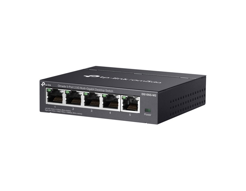TP-Link Omada 5-port 2.5G Multi-Gigabit Desktop preklopnik (Switch), 5×10Mbps/100Mbps/1Gbps/2.5Gbps RJ45 Ports, Plug & Play, metalno kućište