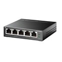 TP-Link 5-port Gigabit Easy Smart preklopnik (Switch), 5x10/100/1000 RJ45 - 4x PoE+, fanless, metalno kučište