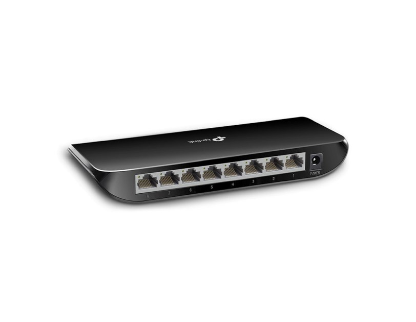 TP-Link 8-port Gigabit Desktop preklopnik (Switch), 8×10/100/1000M RJ45 ports, plastično kućište