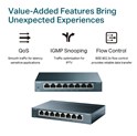 TP-Link 8-port Gigabit Desktop preklopnik (Switch), 8×10/100/1000M RJ45 ports, metalno kućište