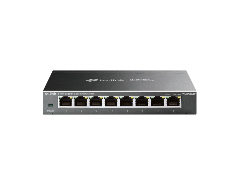 TP-Link 8-port Gigabit Easy Smart preklopnik (Switch), 8×10/100/1000M RJ45 ports, metalno kućište