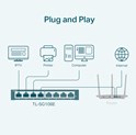 TP-Link 8-port Gigabit Easy Smart preklopnik (Switch), 8×10/100/1000M RJ45 ports, metalno kućište
