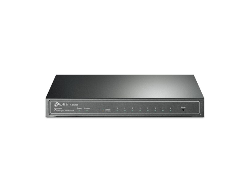 TP-Link Omada JetStream 8-port Gigabit L2+ upravljiv preklopnik (Switch), 8×10/100/1000M RJ45 ports, VLAN, Desktop metalno kućište