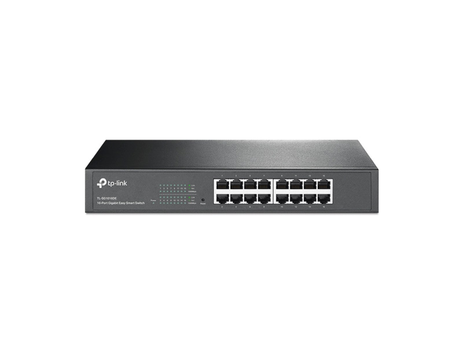 TP-Link 16-port Gigabit Easy Smart preklopnik (Switch), 16×10/100/1000M RJ45 ports, 1U 13"
