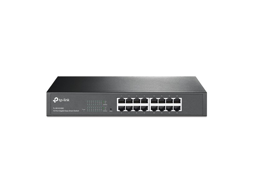 TP-Link 16-port Gigabit Easy Smart preklopnik (Switch), 16×10/100/1000M RJ45 ports, 1U 13"