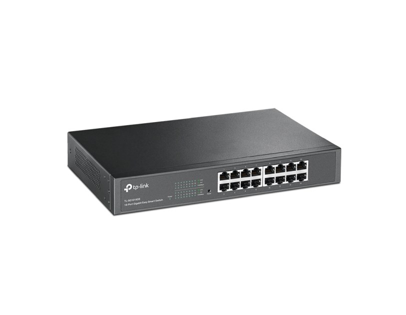 TP-Link 16-port Gigabit Easy Smart preklopnik (Switch), 16×10/100/1000M RJ45 ports, 1U 13"