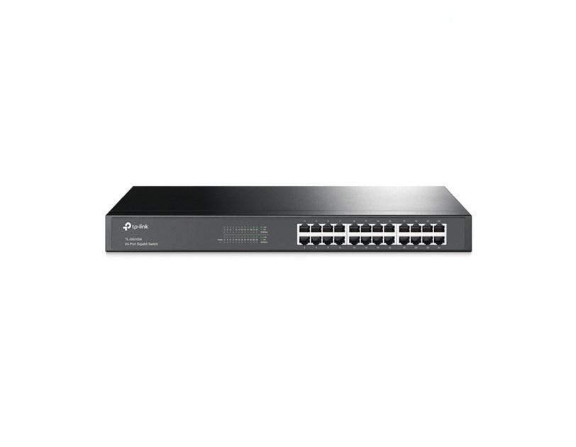 TP-Link 24-port Gigabit preklopnik (Switch), 24×10/100/1000M RJ45 ports, 1U 19" Rack, metalno kućište