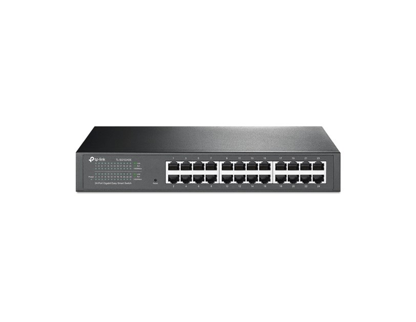 TP-Link 24-port Gigabit Easy Smart preklopnik (Switch), 24×10/100/1000M RJ45 ports, 1U 13"