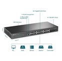 TP-Link Omada JetStream 28-port Gigabit L2+ Smart preklopnik (Switch), 24×G-LAN, 4×10G SFP+, 19" rack-mount