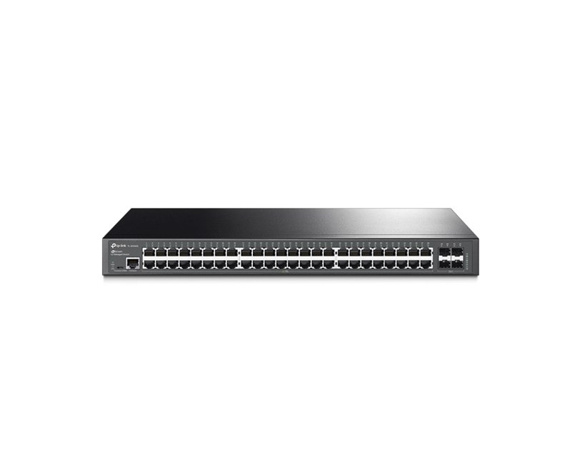 TP-Link Omada JetStream 48-port Gigabit L2 Smart preklopnik, 48×10/100/1000 RJ45 ports, 4×SFP Gigabit, 1U 19" rack-mount