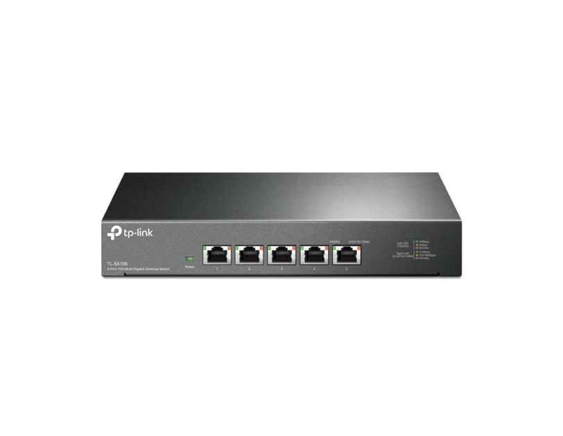 TP-Link 5-Port Multi-gigabit 10G preklopnik (Switch), 5×10G, desktop kućište