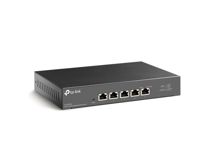 TP-Link 5-Port Multi-gigabit 10G preklopnik (Switch), 5×10G, desktop kućište