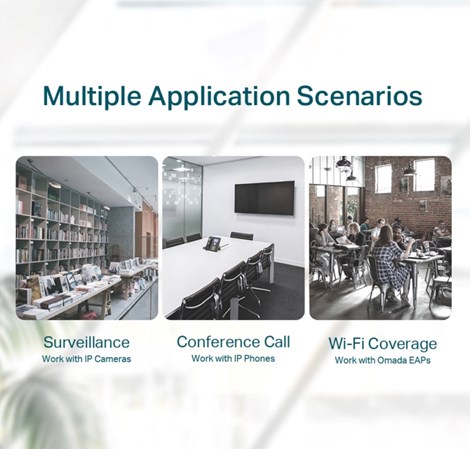 TP-Link 5-port Desktop preklopnik (Switch), 5×10/100M RJ45 ports + 4 PoE ports, metalno kućište (58W)