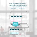 TP-Link 5-port Gigabit PoE preklopnik (Switch), 5×10/100/1000M RJ45 ports, 4×PoE ports, metalno kućište (56W)