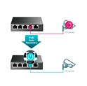 TP-Link 5-port Gigabit PoE Easy Smart preklopnik (Switch), 5×10/100/1000M RJ45, 4×PoE+, metalno kućište, 13" (65W)