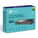 TP-Link 8-port Desktop preklopnik (Switch), 8×10/100M RJ45 ports + 4 PoE ports, metalno kućište (57W)