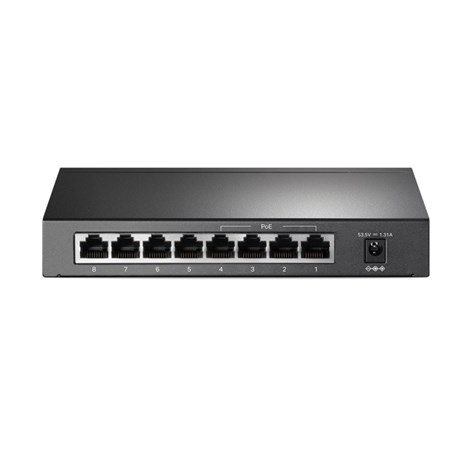 TP-Link 8-port Gigabit PoE preklopnik (Switch), 8×10/100/1000M RJ45 ports, 4×PoE ports, metalno kućište (53W)