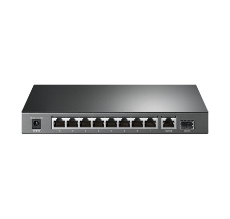 TP-Link 10-port Gigabit PoE preklopnik (Switch), 8×10/100/1000M RJ45 PoE+ ports, 1×G-LAN, 1×SFP, metalno kućište (63W)