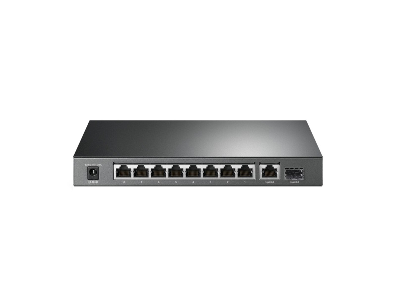 TP-Link 10-port Gigabit PoE preklopnik (Switch), 8×10/100/1000M RJ45 PoE+ ports, 1×G-LAN, 1×SFP, metalno kućište (63W)