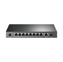 TP-Link 10-port Gigabit PoE preklopnik (Switch), 8×10/100/1000M RJ45 PoE+ ports, 1×G-LAN, 1×SFP, metalno kućište (63W)