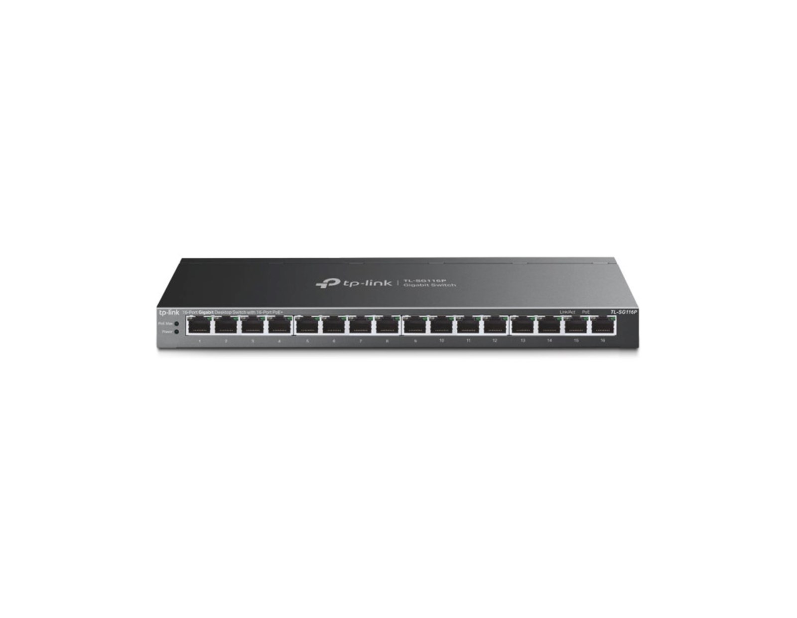 TP-Link 16-port Gigabit PoE+ preklopnik (Switch), 16×G-LAN PoE+, 802.3af/at (120W)