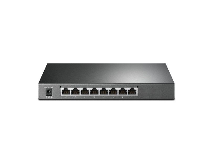 TP-Link Omada JetStream 8-port Gigabit Smart PoE+ preklopnik (Switch), 8×10/100/1000M RJ45 ports, 4×PoE+ ports (64W)