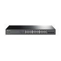 TP-Link Omada JetStream 24-port Gigabit L2 PoE+ Smart preklopnik (Switch), 24×10/100/1000M RJ45 port, 4×Gbit SFP, 802.3at/af, 19" 1U rack mount (250W)