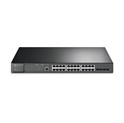 TP-Link Omada JetStream 28-port Gigabit L2+ upravljiv PoE+ preklopnik (Switch), 24×10/100/1000M RJ45 ports, 4×Gbit SFP, RJ45/Micro-USB Console port, 1U 19" rack mount (384W)
