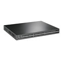 TP-Link Omada JetStream 48-port Gigabit L2 Smart PoE+ preklopnik, 48×10/100/1000 RJ45 ports, 4×SFP Gigabit, 1×RJ45 console port, 1×microUSB, 1U 19" rack-mount (385W)