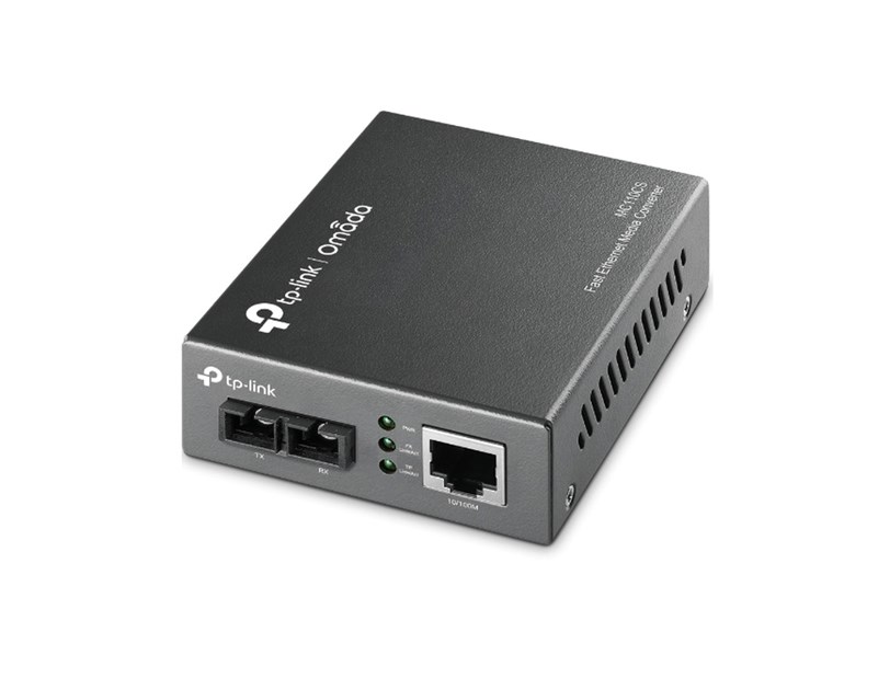 TP-Link 100M optički pretvarač, 10/100M RJ45 u 100M single-mod SC, Full-duplex, do 20km