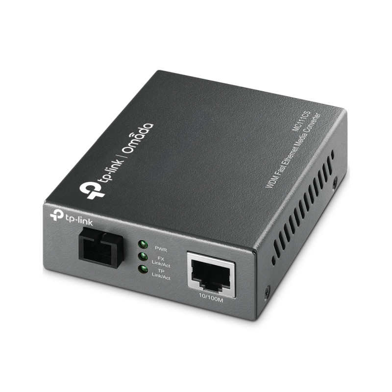 TP-Link 100M WDM optički pretvarač, 10/100M RJ45 u 100M Single-mode SC, Full-d...