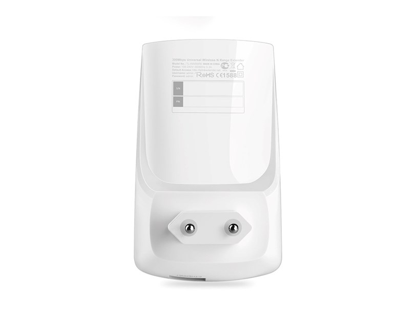 TP-Link bežični pojačivač dometa (Universal Range Extender) 300Mbps, (2.4GHz), 802.11b/g/n, 1×RJ45 10/100, 2×interna antena, range extender tipka