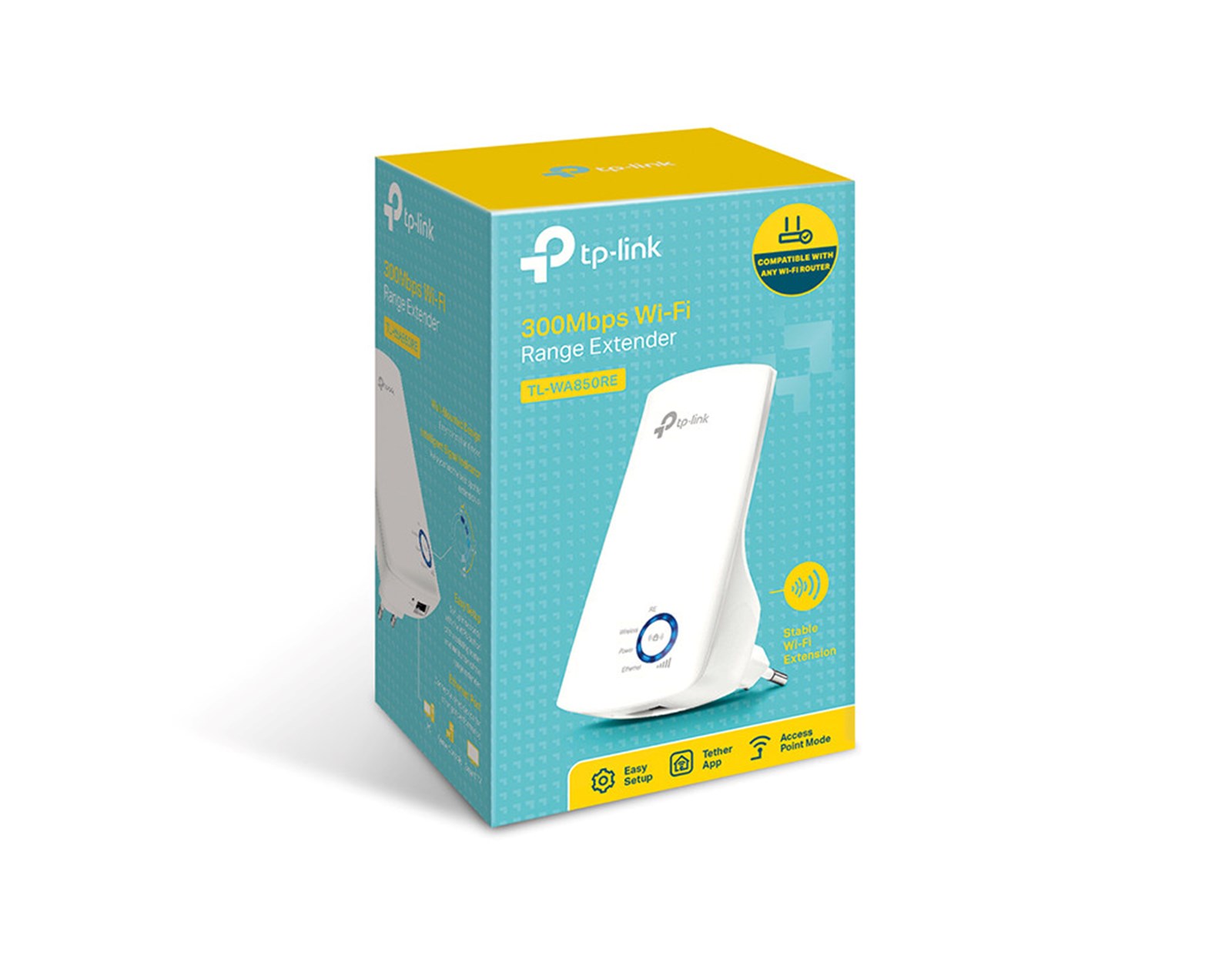 TP-Link bežični pojačivač dometa (Universal Range Extender) 300Mbps, (2.4GHz), 802.11b/g/n, 1×RJ45 10/100, 2×interna antena, range extender tipka
