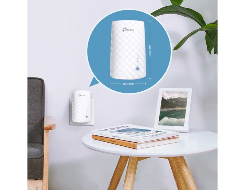 TP-Link AC750 bežični pojačivač dometa (Range Extender), Dual Band 433Mbps(5GHz)/300Mbps(2.4GHz), 802.11ac/a/b/g/n, 3× interna antena
