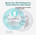 TP-Link AC1200 bežični pojačivač dometa (Mesh Range Extender), Dual Band 300Mbps/867Mbps (2.4GHz/5GHz), 802.11ac/a/b/g/n, Range extender mod, 2×unutarnje antene