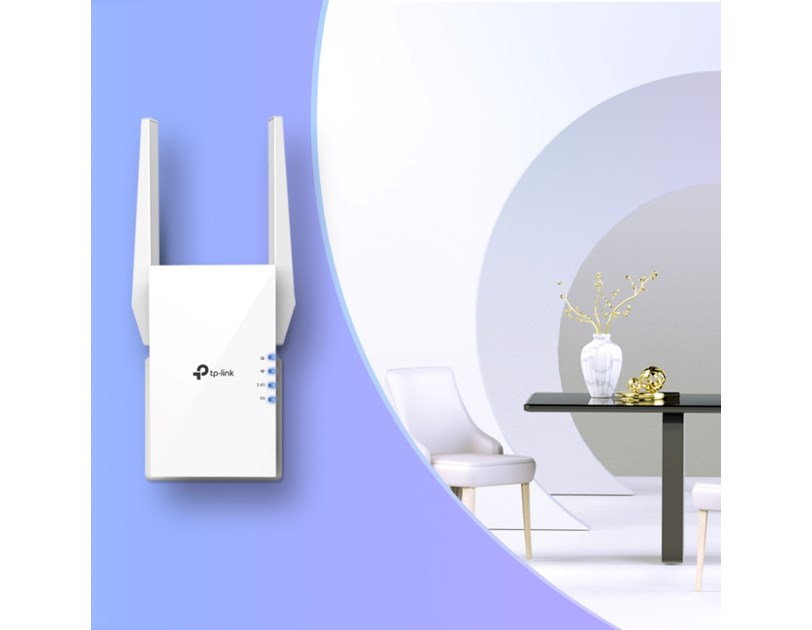 TP-Link AX1500 bežični pojačivač dometa (Wi-Fi 6 Range Extender), Dual Band 300Mbps/1200Mbps (2.4GHz/5GHz), 802.11a/n/ac/ax/b/g/n, 1×G-LAN, 2×vanjska antena