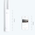 TP-Link Omada bežična pristupna točka zidna/stropna vanjska (AP) 300Mbps (2.4GHz), LAN, 802.11b/g/n, podrška za Pasive PoE, 5dBi vanjska Omni antena, IP65