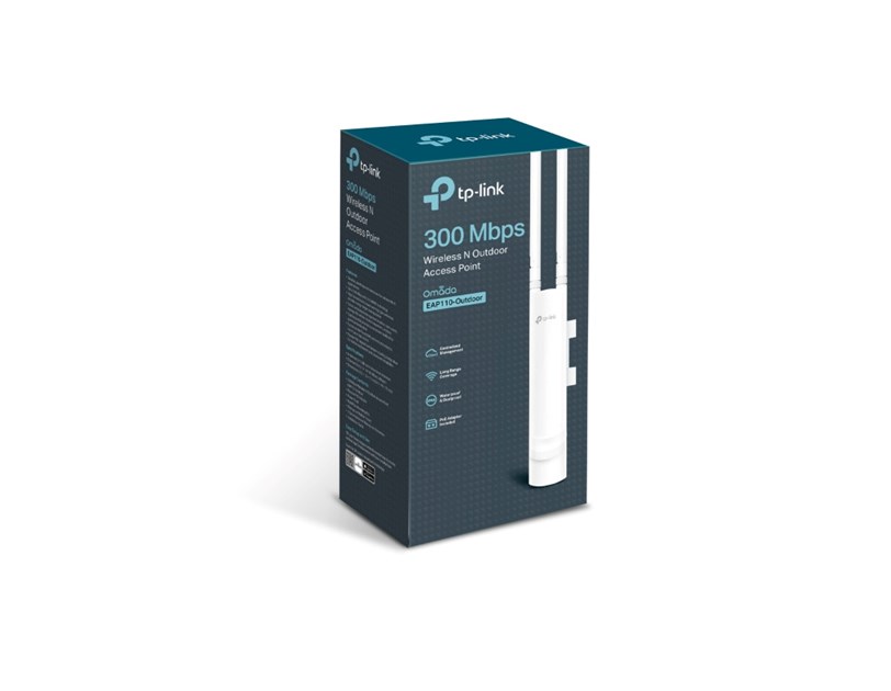 TP-Link Omada bežična pristupna točka zidna/stropna vanjska (AP) 300Mbps (2.4GHz), LAN, 802.11b/g/n, podrška za Pasive PoE, 5dBi vanjska Omni antena, IP65