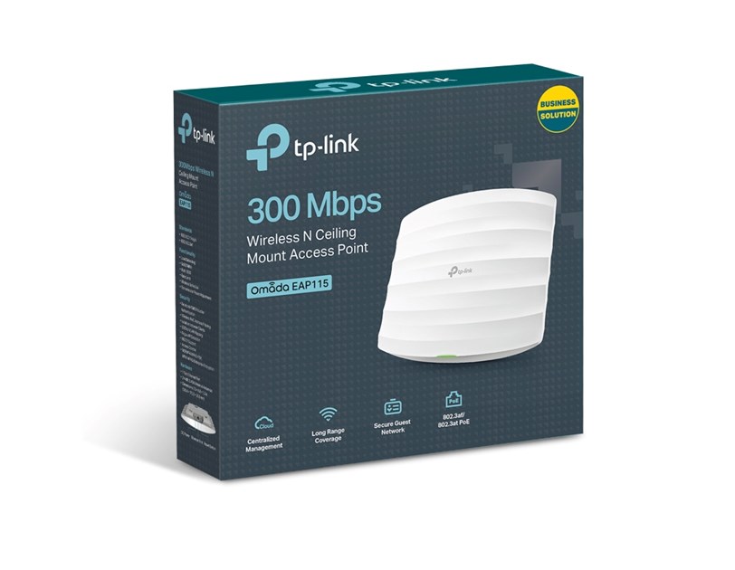 TP-Link Omada bežična pristupna točka zidna/stropna (AP) 300Mbps (2.4GHz), 802.11b/g/n, 1×LAN, podrška za PoE, 2×interna antena