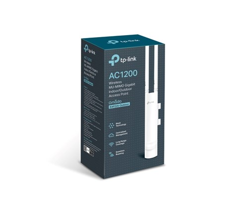 TP-Link Omada AC1200 bežična pristupna točka zidna/stropna vanjska (AP) 300Mbps/867Mbps (2.4GHz/5GHz), 802.11a/b/g/n/ac, 1×GLAN, podrška za PoE, IP65, 2×vanjska antena