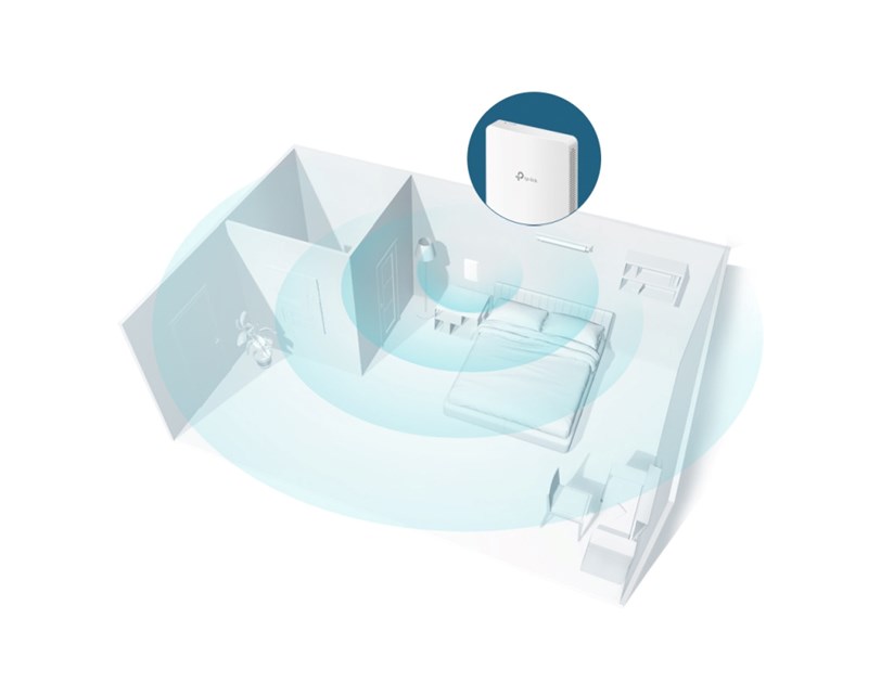 TP-Link Omada AC1200 bežična pristupna točka zidna/stropna (AP) 300Mbps/867Mbps (2.4GHz/5GHz), 802.11a/b/g/n/ac, 4×G-LAN, podrška za PoE, 2×4dBi antena 