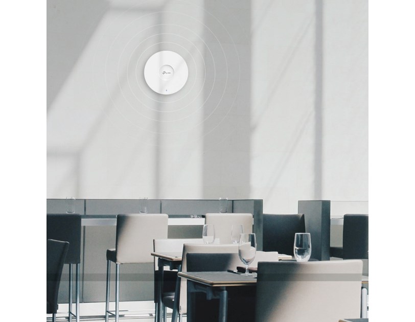 TP-Link Omada AX3000 bežična pristupna točka stropna/zidna WiFi 6 (AP) 574 Mbps/2402 Mbps (2.4GHz/5GHz) 1xGLAN