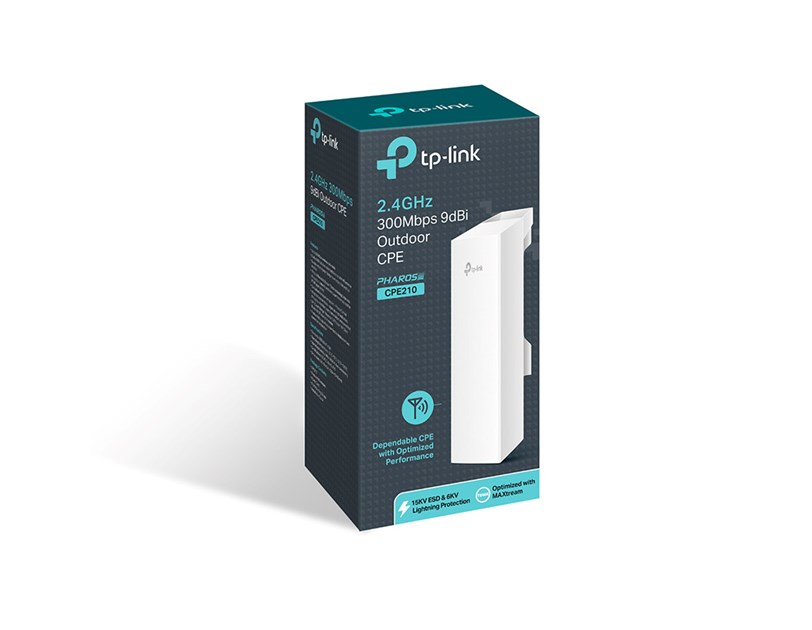 TP-Link bežična pristupna točka vanjska (AP) 300Mbps (2.4GHz), 802.11b/g/n, podrška za Pasive PoE, 2×LAN, WISP Client Router, QCA, 2×9dBi usmjeriva antena