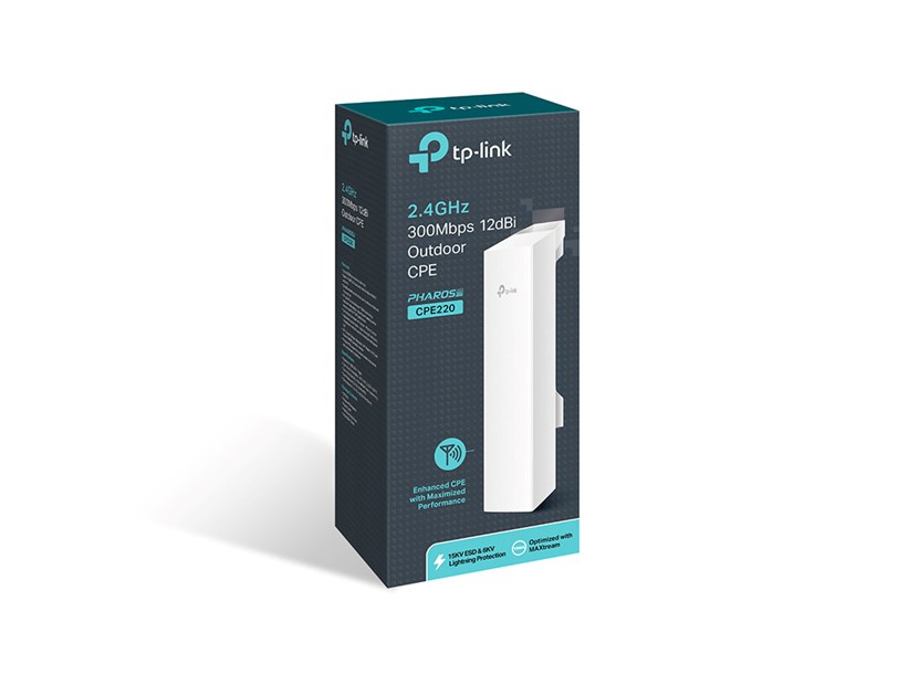 TP-Link bežična pristupna točka vanjska (AP) 300Mbps (2.4GHz), 802.11b/g/n, podrška za Pasive PoE, 2×LAN, WISP Client Router, QCA, 2×12dBi usmjeriva antena