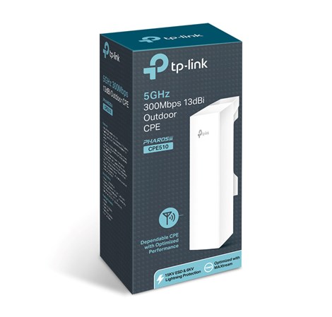 TP-Link bežična pristupna točka vanjska (AP) 300Mbps (5.0GHz), 802.11a/n, podrška za Pasive PoE, 1×LAN, WISP Client Router, QCA, 2×13dBi usmjeriva antena