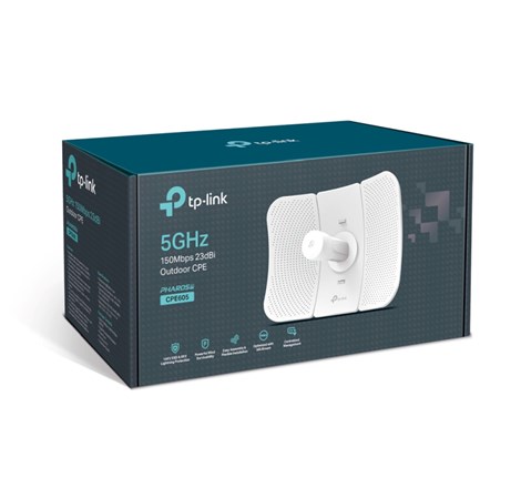 TP-Link bežična pristupna točka vanjska (AP) 150Mbps (5.0GHz), 802.11a/n, podrška za Pasive PoE, 1×LAN, IP65, Pharos MAXtream, 23dBi usmjeriva antena