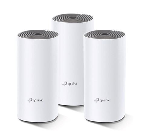 TP-Link AC1200 Deco E4 (3 pack) Mesh Wi-Fi, Dual-Band 300Mbps/867Mbps (2.4GHz/5GHz), 2×LAN, 2×interna antena, Deco App