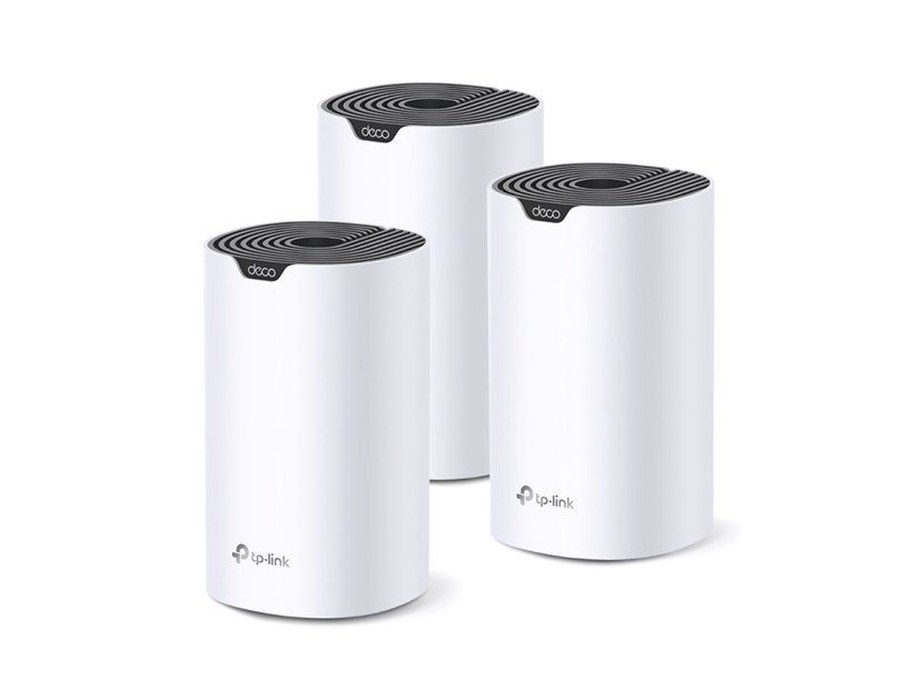 TP- Link AC1900 Deco S7 (3-pack) Mesh Wi-Fi, Dual-Band, 600 Mbps/1300 Mbps (2.4GHz/5GHz), 3×LAN, 3×interna antena, Deco App