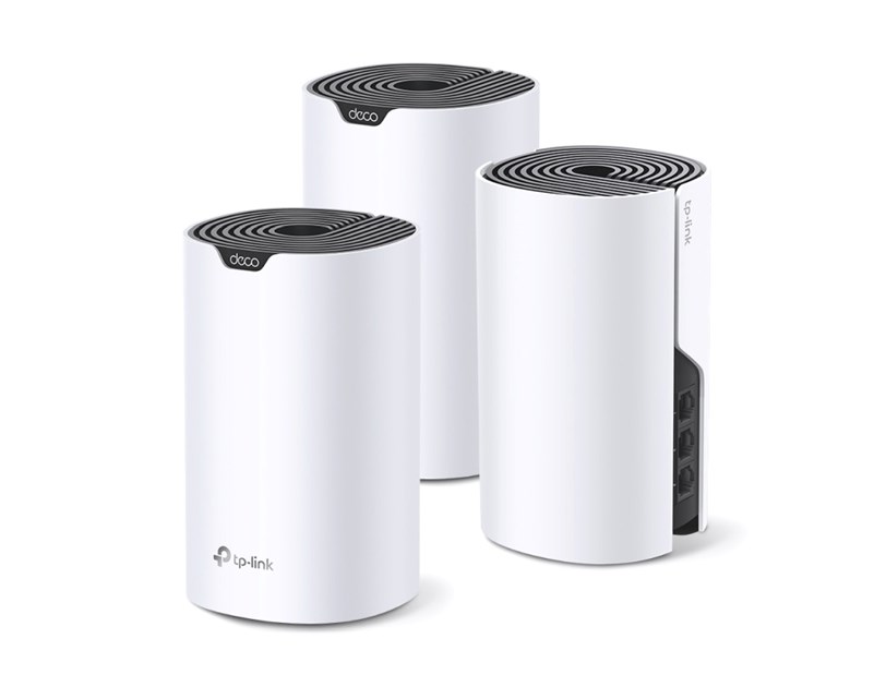 TP- Link AC1900 Deco S7 (3-pack) Mesh Wi-Fi, Dual-Band, 600 Mbps/1300 Mbps (2.4GHz/5GHz), 3×LAN, 3×interna antena, Deco App