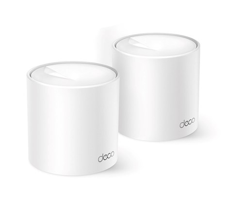 TP-Link AX1500 Deco X10 (2-pack) TP-Link AX1500 Deco X10 (3-pack) Mesh Wi-Fi 6 Dual-Band, 300 Mbps/1201 Mbps (2,4GHz/5GHz) 2×Gigabit port, Deco App